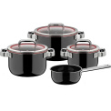 Zestaw garnków Fusiontec Function Pro - 7 elementów czarny