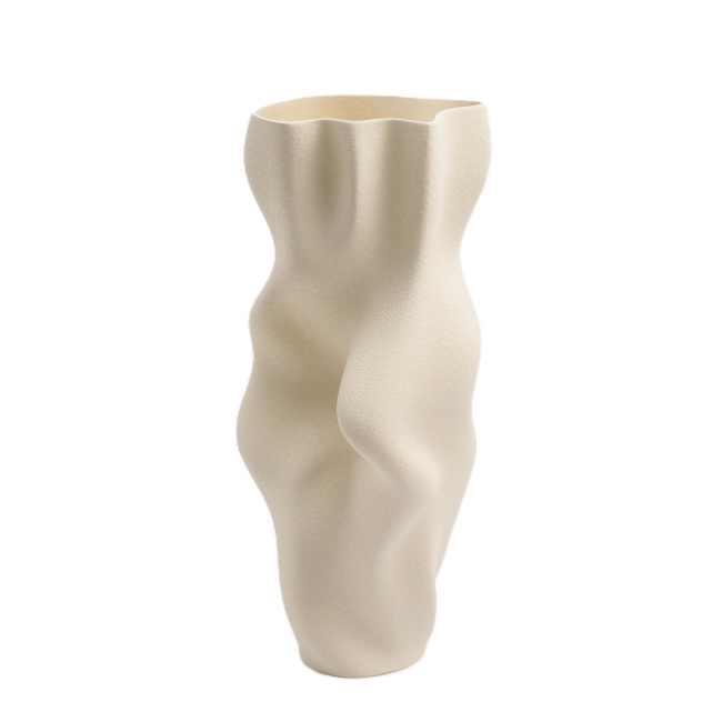 Wazon Flo 56.5x24.5x26cm ivory beige