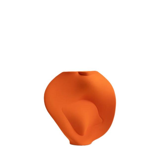 Wazon Heart 38.5x37.5x14cm flame orange