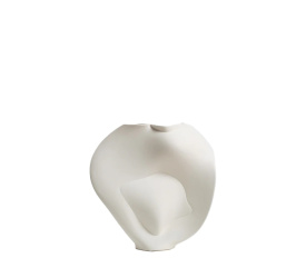 Wazon Heart 38.5x37.5x14cm salt white