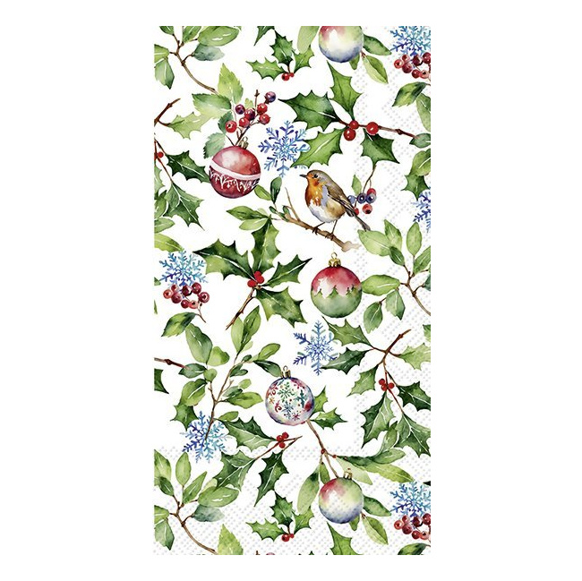 Serwetki 42x33cm Christmas Holly 16szt