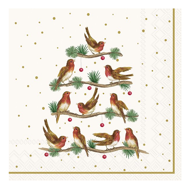 Serwetki 25cm Let's sing together cream 20szt.