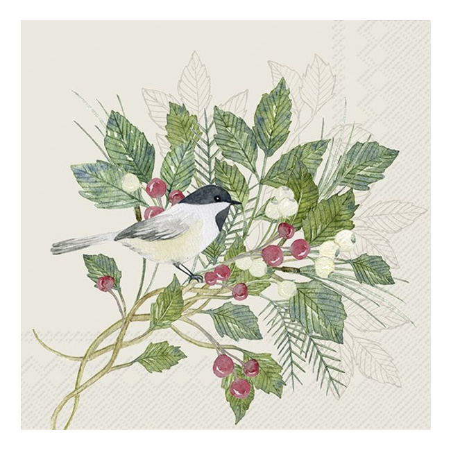 Serwetki 25cm Christmas Joy cream 20szt.