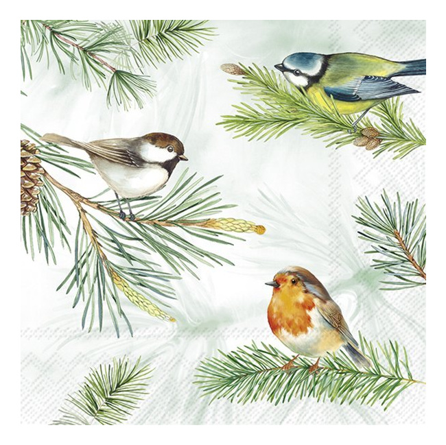 Serwetki 25cm Charming birds 20szt.