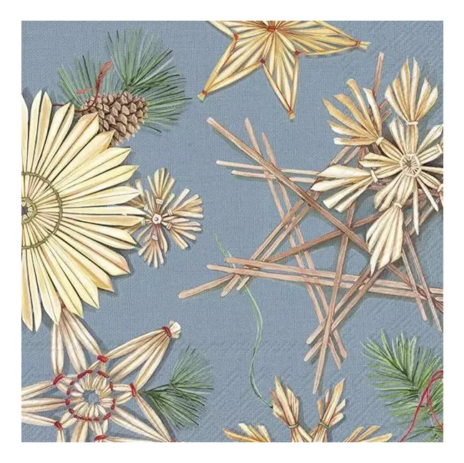Serwetki 33cm Christmas crafting blue 20szt.