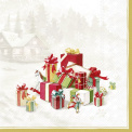 Serwetki 33cm Happy presents gold 20szt. - 1