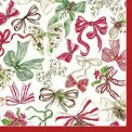 Serwetki 33cm Christmas bow 20szt. czerwone - 1