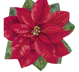 Serwetki 33cm Elegant poinsettia 12szt