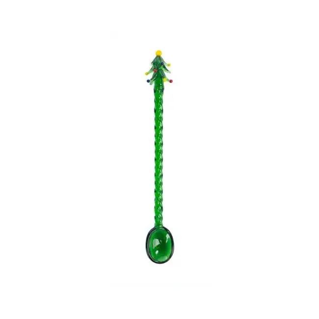 Łyżeczka szklana 15,5cm choinka - 1