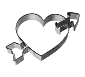 Wykrawacz Serce ze strzałą 8cm