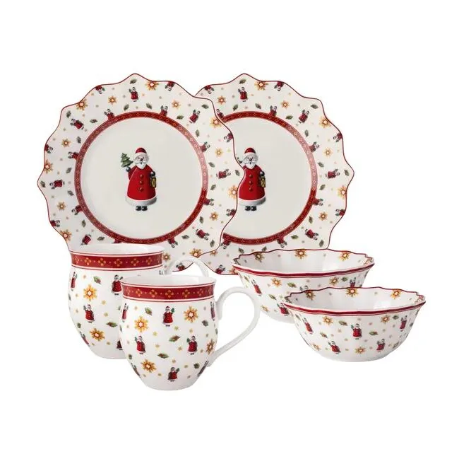 Zestaw Toys Delight śniadaniowy dla 2 osób Święty Mikołaj