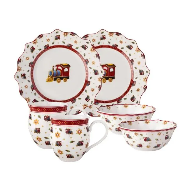 Zestaw Toys Delight śniadaniowy dla 2 osób Lokomotywa