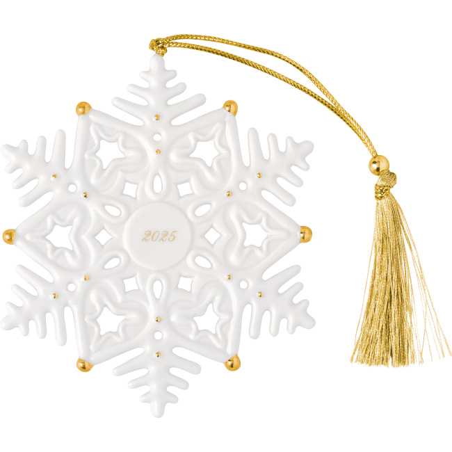 Zawieszka Christmas Classics 2025 płatek śniegu 10.5cm