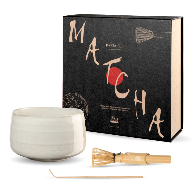 Zestaw do matcha Moribana hasu (połysk)