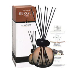 Zestaw patyczki Minerały beżowo-czarny + olejek zapachowy 