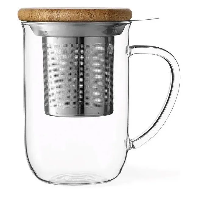 Kubek szklany z zaparzaczem Minima Balance 500ml