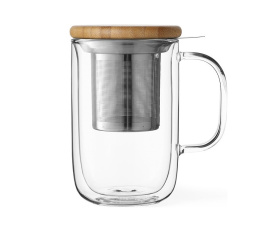 Kubek szklany z zaparzaczem Minima 500ml