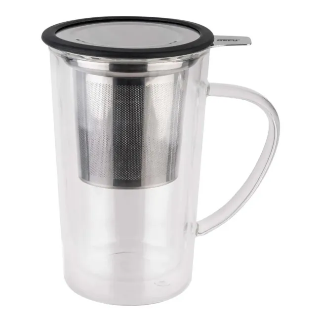 Kubek Mira 235ml szklany z zaparzaczem