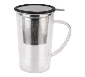 Kubek Mira 235ml szklany z zaparzaczem