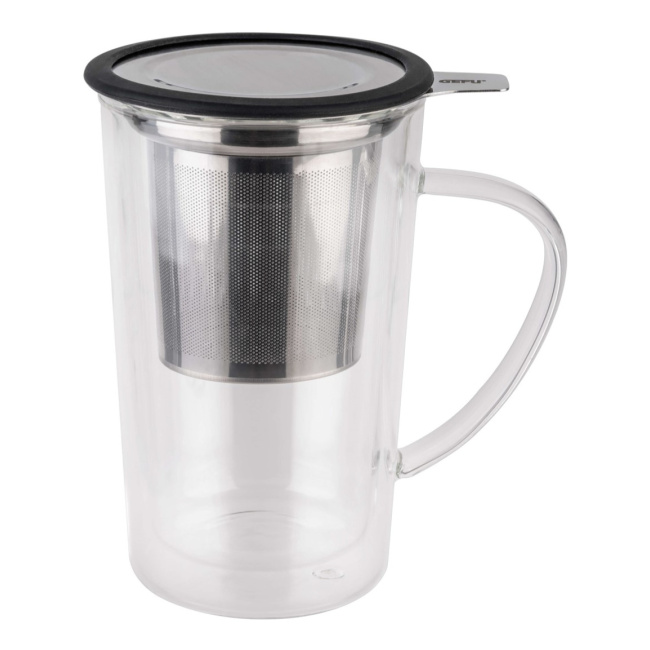 Kubek Mira 235ml szklany z zaparzaczem