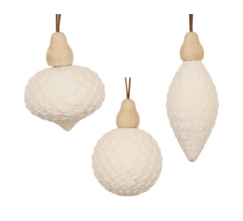 Zawieszka 8cm biała (1 sztuka mix)