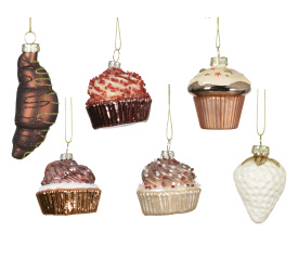 Zawieszka słodkie wypieki 6.2cm (1 sztuka mix)