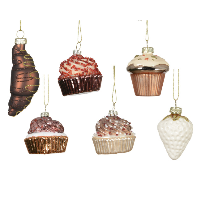 Zawieszka słodkie wypieki 6.2cm (1 sztuka mix) - 1