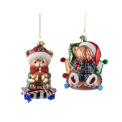 Zawieszka miś 11.3x7.7cm (1 sztuka mix) - 1