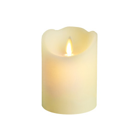 Świeca LED 10x7.5cm kremowa