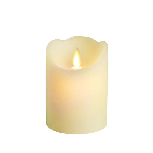 Świeca LED 10x7.5cm kremowa