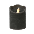 Świeca LED 10x7.5cm szara - 1