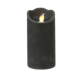 Świeca LED 15x7.5cm szara