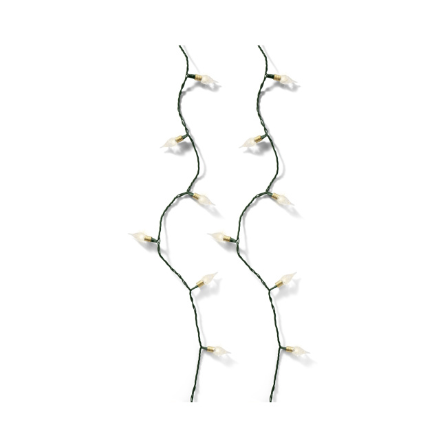 Lampki choinkowe LED 50szt. 490cm timer + 8 funkcji ciepła biel vintage - 1