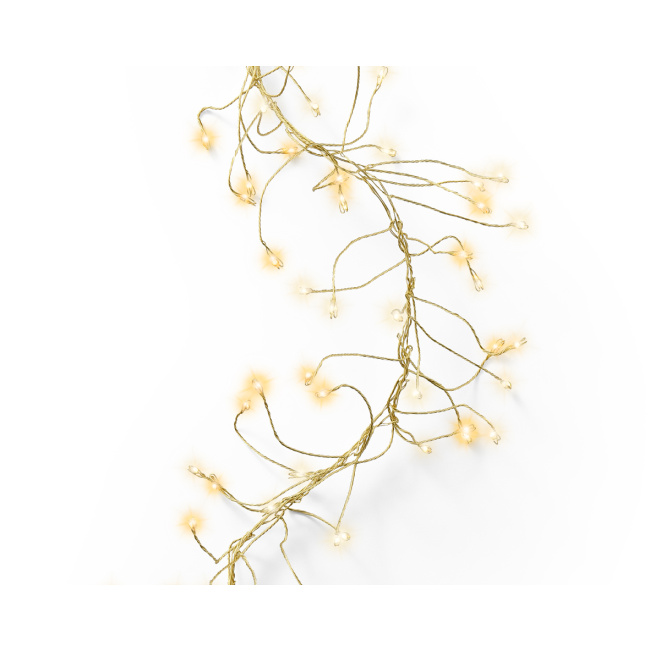 Lampki choinkowe LED 9m 1440szt. timer + 8 funkcji złote