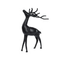 Figurka renifer 47x30.5x19cm czarny - 1