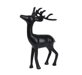 Figurka renifer 36.7x24x7.5cm czarny