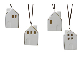 Zawieszka domek 5.5x4cm (1 sztuka mix)