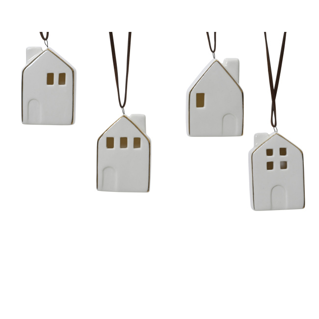 Zawieszka domek 5.5x4cm (1 sztuka mix)
