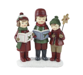 Figurka kolędujące dzieci 17x15.5x7cm