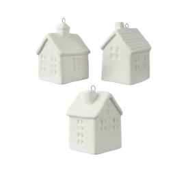Zawieszka domek 6,5cm (1 sztuka mix)