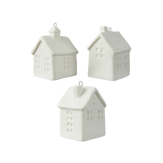 Zawieszka domek 6,5cm (1 sztuka mix)