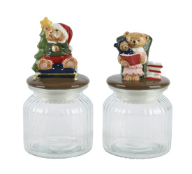 Pojemnik miś 20x11cm (1 sztuka mix)