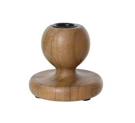 Świecznik 8x8,5cm drewno akacjowe