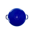 Garnek żeliwny Bourgogne 24cm 4,2l niebieski - 4