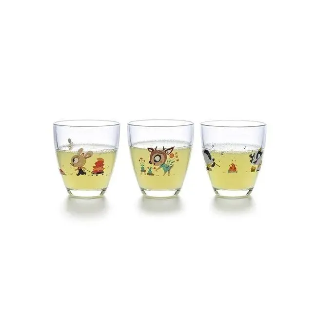 Komplet 3 szklanek dla dzieci Moods 210ml