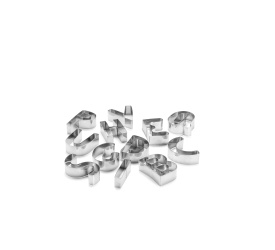 Komplet 13 wykrawaczy do ciastek cyferki i znaki