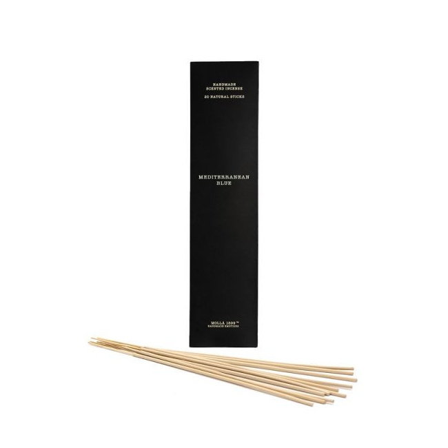 Komplet 20 kadzidełek 23cm mediterranean blue