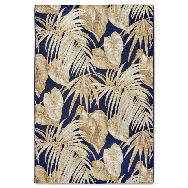 Dywan Oktavie 120x180cm Dark Blue Gold do wnętrz i na zewnątrz