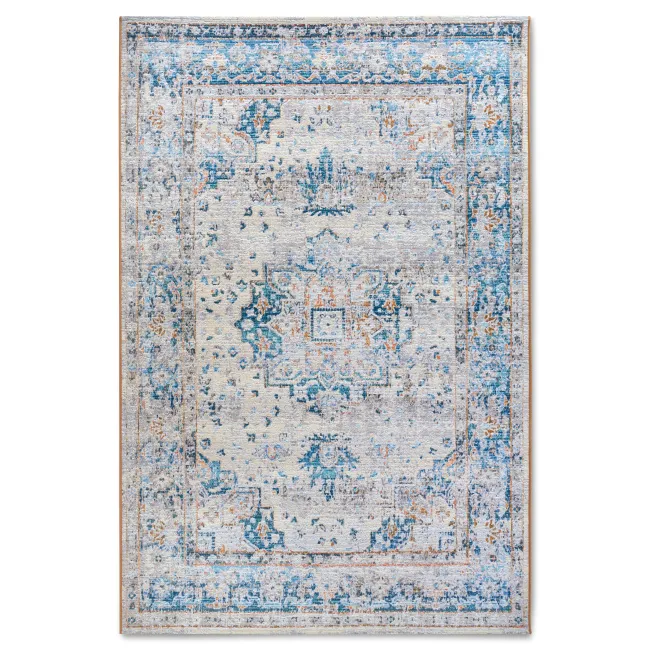 Dywan Rene 200x285cm Cream Blue do wnętrz i na zewnątrz - 1