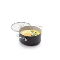 Garnek 20cm 3,1l z pokrywką Matte Black - 2